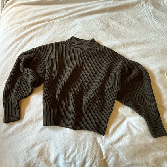 H&M Ribbed Turtleneck Sweater - Gray - Picture 2 of 4